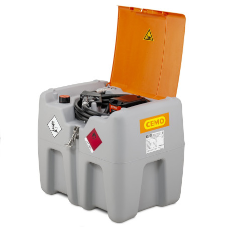 Depósito de gasoil 210 litros con bomba eléctrica CENTRI SP 12 V DT-Mobil Easy CEMO con sistema batería AP STIHL